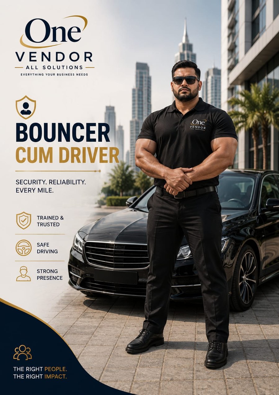 One Vendor Bouncer cum Driver — security, reliability, every mile