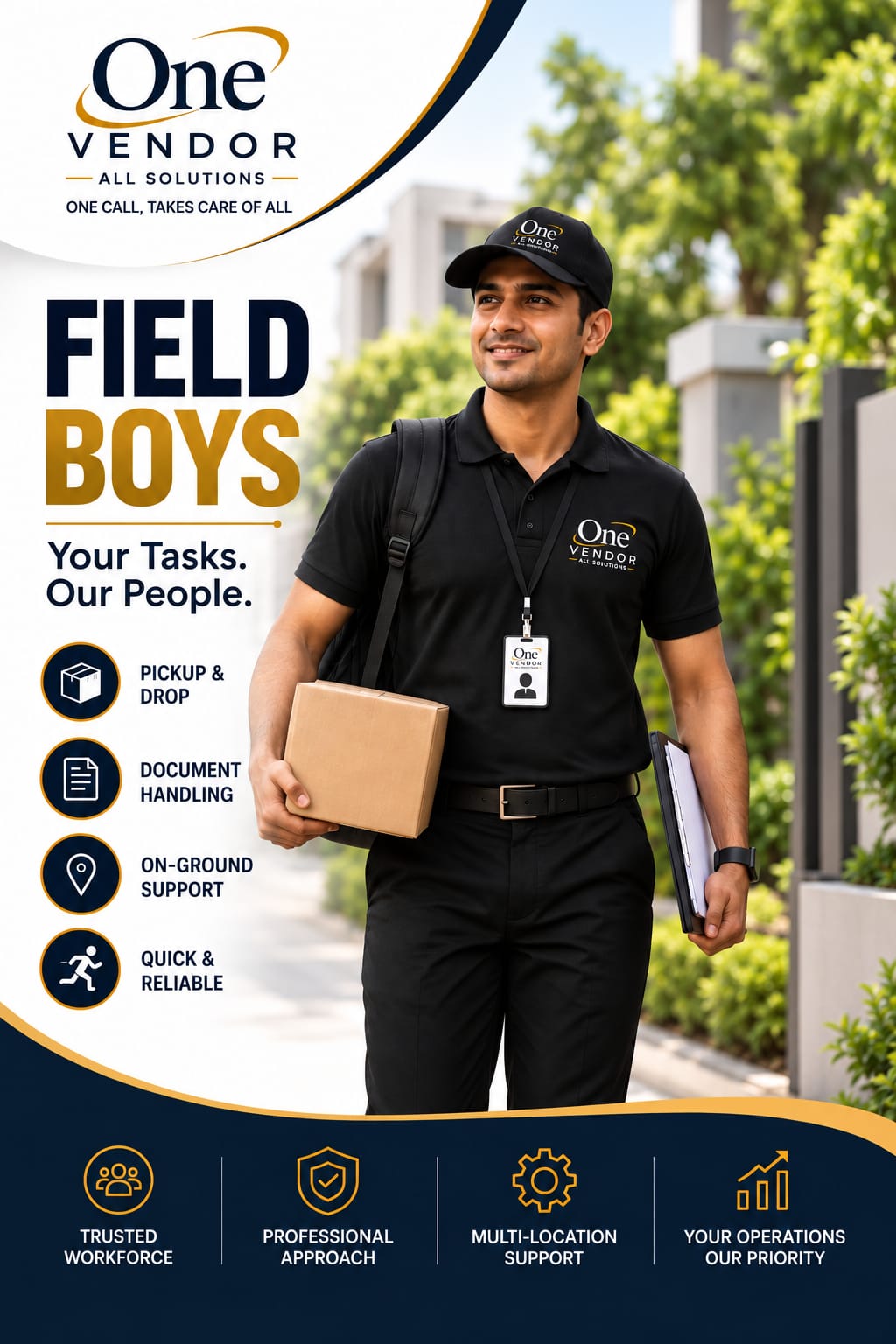 One Vendor Field Boys — your tasks, our people