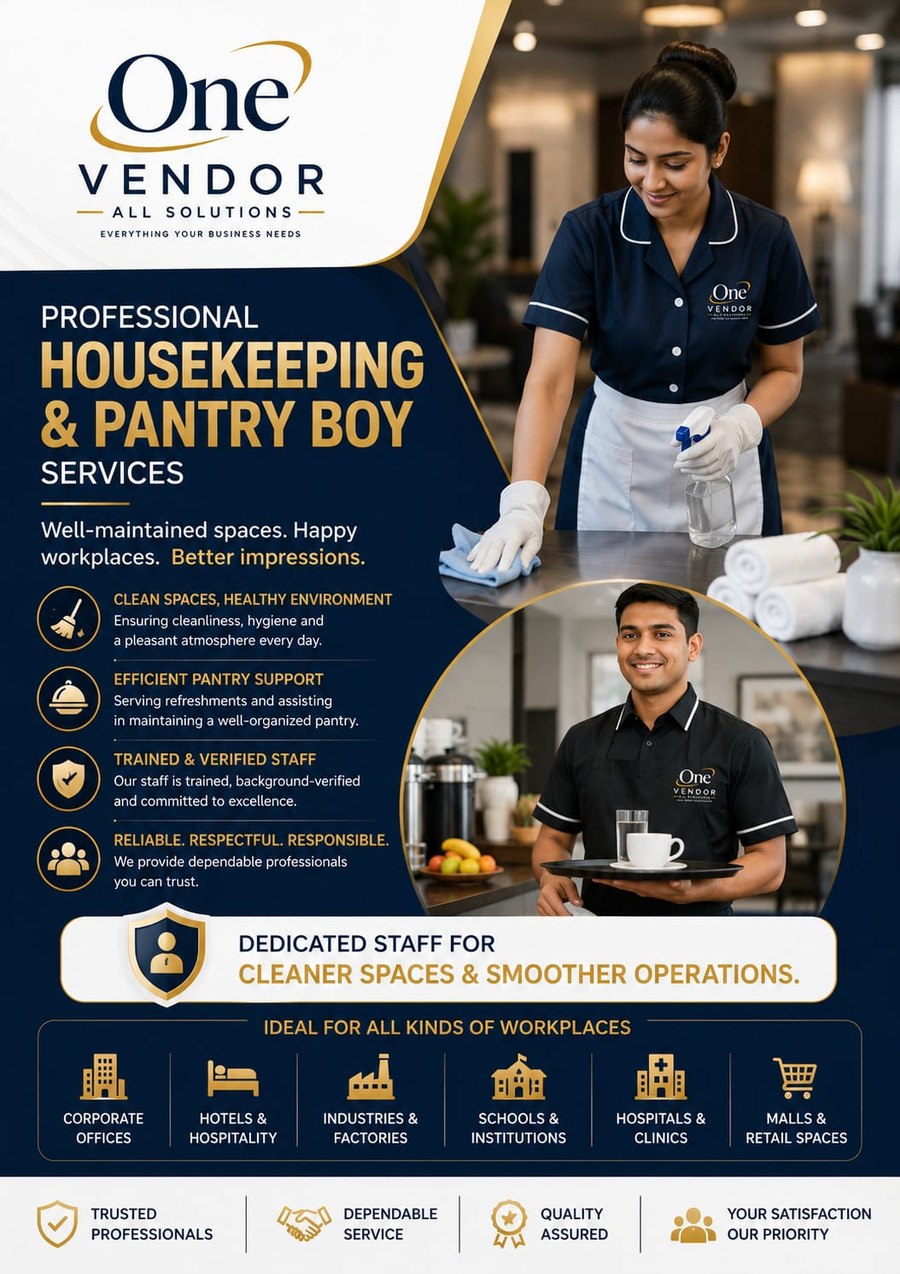 One Vendor Housekeeping and Pantry Services