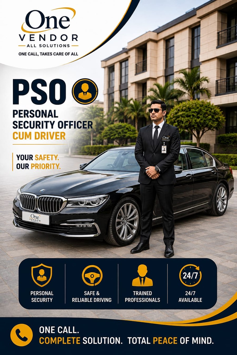 One Vendor PSO cum Driver — your safety, our priority