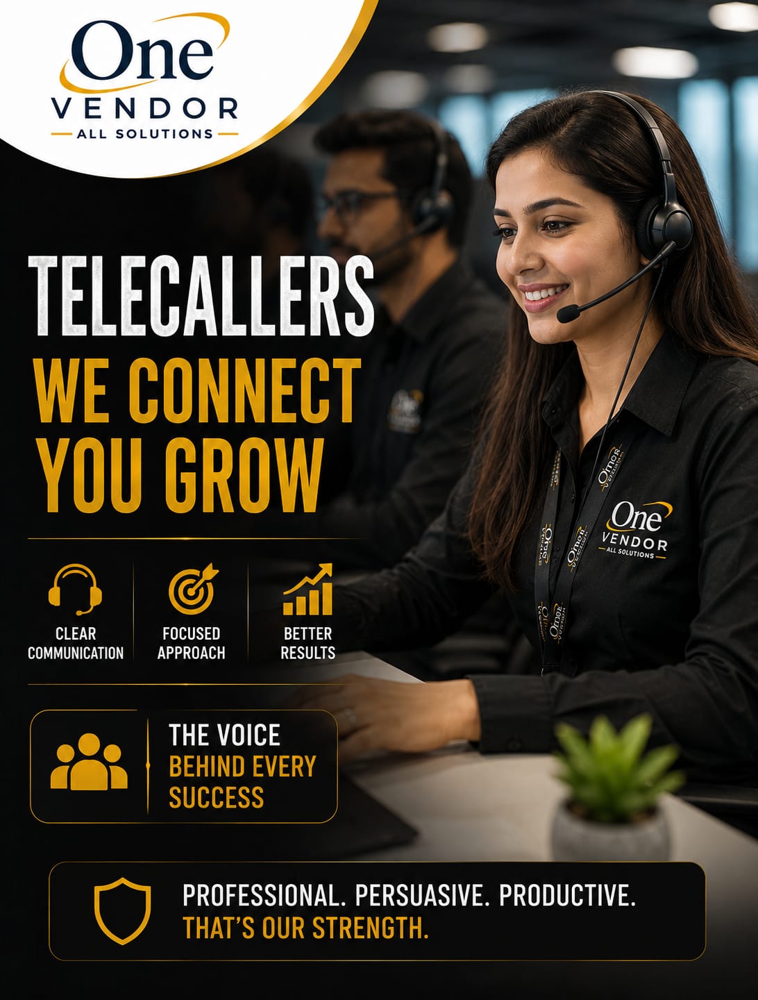 One Vendor Telecallers — we connect, you grow