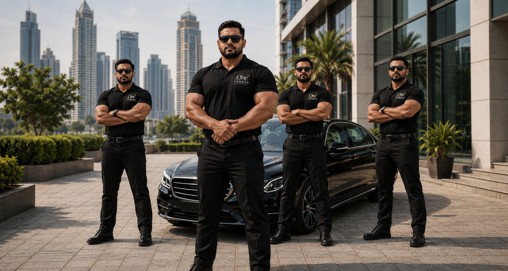 Professional security guard and bouncer team